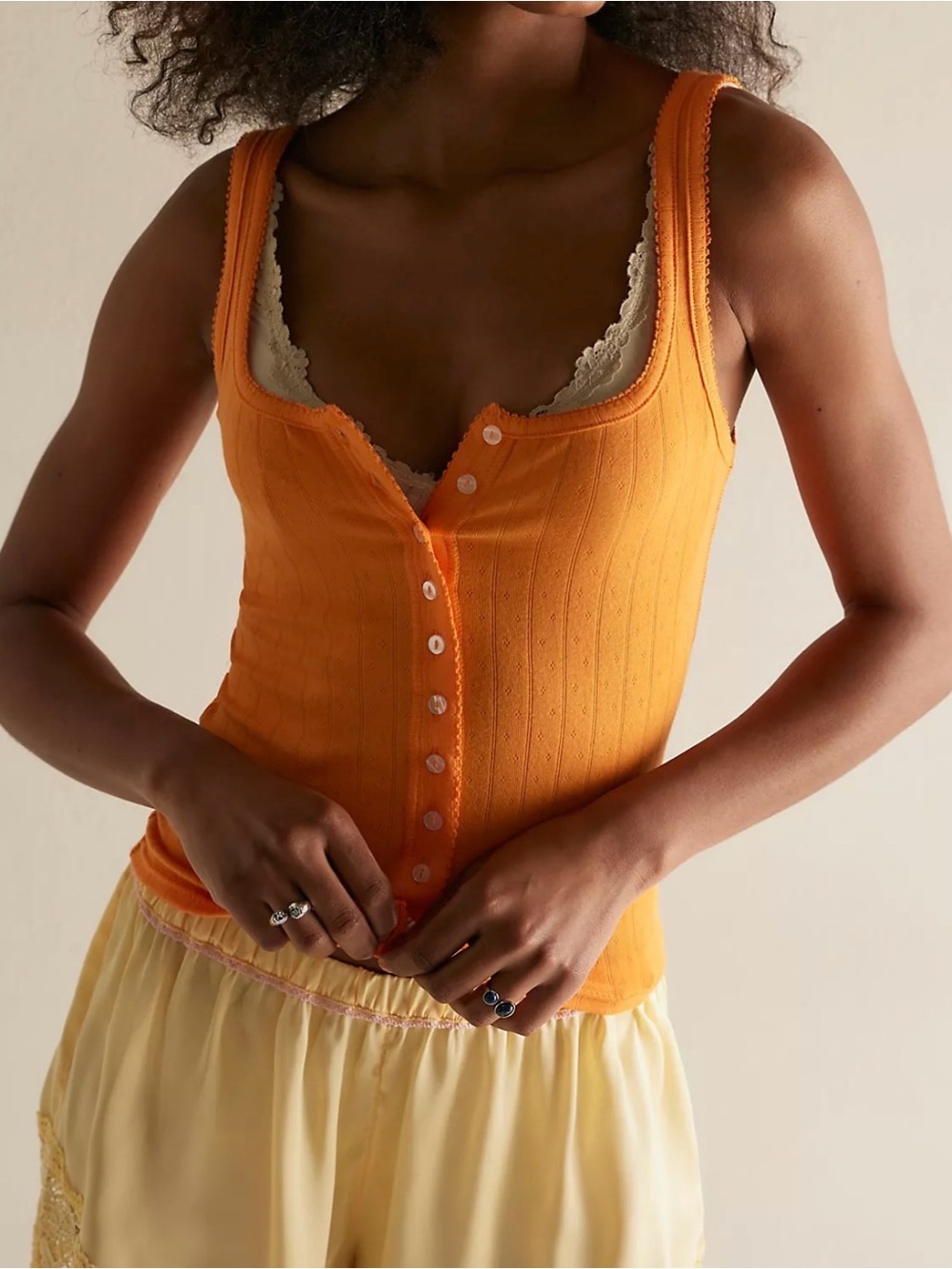 FREE PEOPLE End Game Pointelle Tank